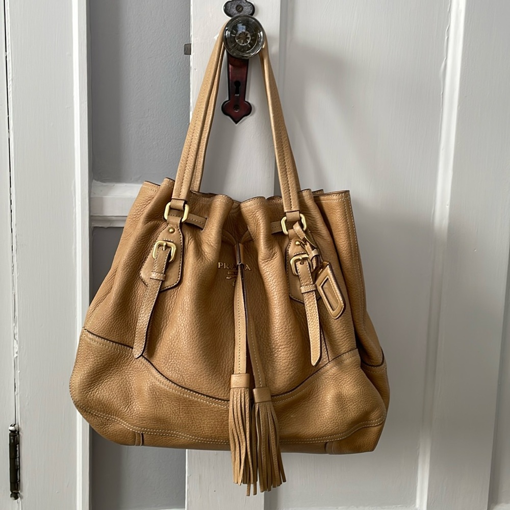 Authentic Prada Daino Shoulder Handbag